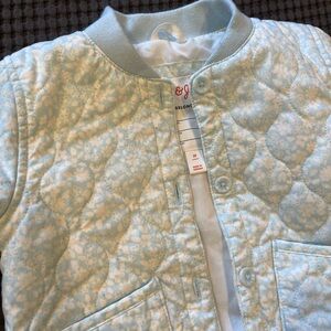 Cat & Jack Blue Floral Quilted Jacket